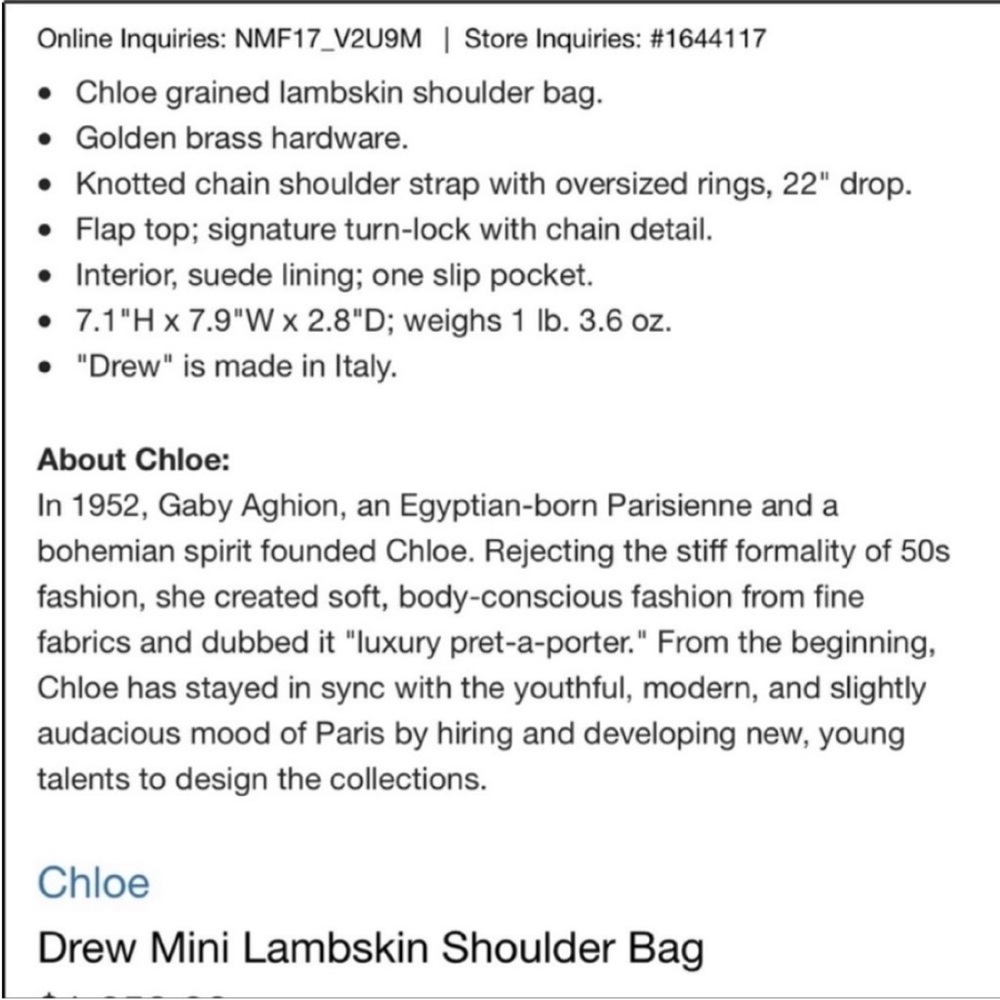 Chloe drew bag - Picture 4 of 4
